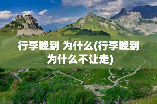 行李晚到 为什么(行李晚到 为什么不让走)
