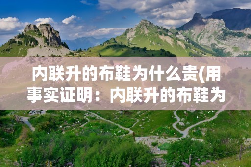 内联升的布鞋为什么贵(用事实证明：内联升的布鞋为什么贵)