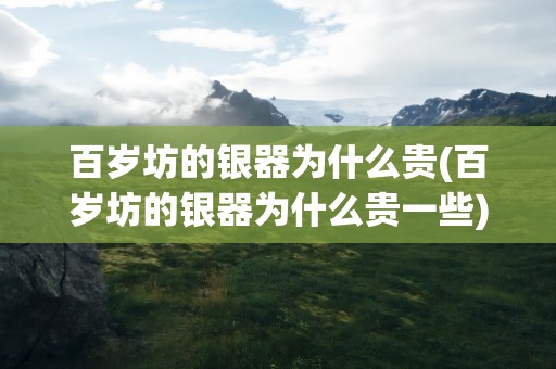 百岁坊的银器为什么贵(百岁坊的银器为什么贵一些)