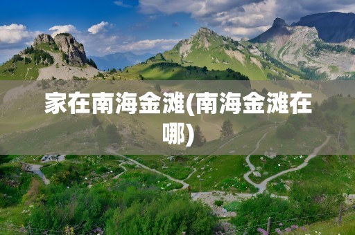 家在南海金滩(南海金滩在哪)