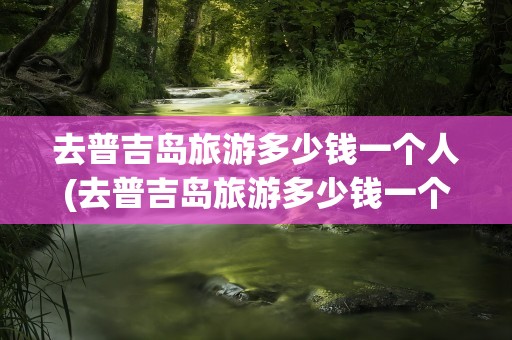 去普吉岛旅游多少钱一个人(去普吉岛旅游多少钱一个人住)