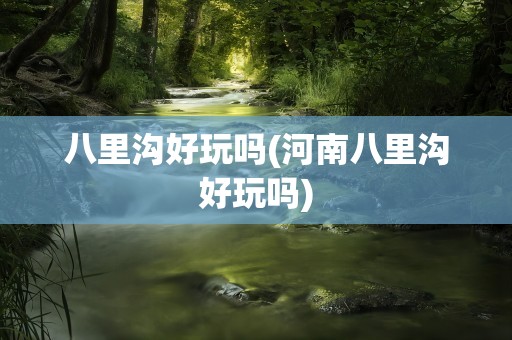 八里沟好玩吗(河南八里沟好玩吗)