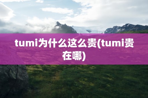 tumi为什么这么贵(tumi贵在哪)