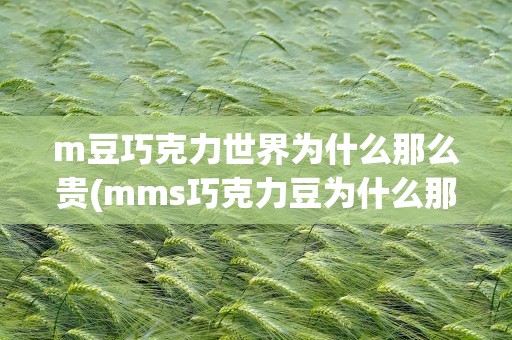 m豆巧克力世界为什么那么贵(mms巧克力豆为什么那么贵)