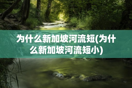为什么新加坡河流短(为什么新加坡河流短小)