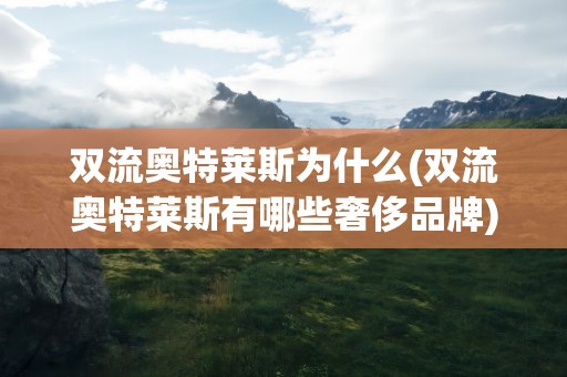 双流奥特莱斯为什么(双流奥特莱斯有哪些奢侈品牌)