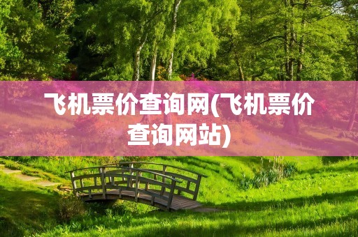 飞机票价查询网(飞机票价查询网站)