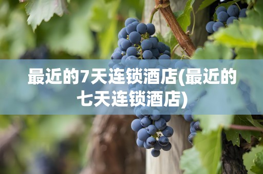 最近的7天连锁酒店(最近的七天连锁酒店)
