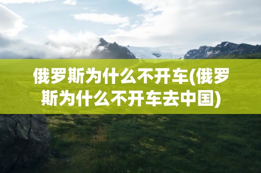 俄罗斯为什么不开车(俄罗斯为什么不开车去中国)