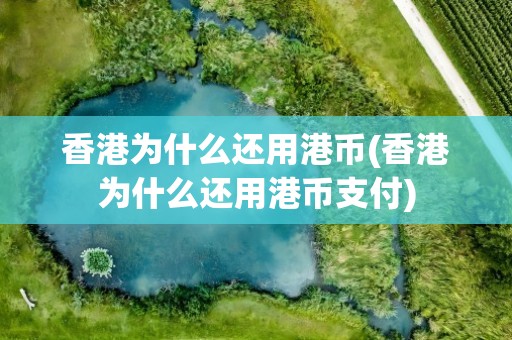 香港为什么还用港币(香港为什么还用港币支付)