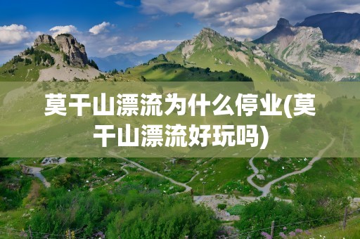 莫干山漂流为什么停业(莫干山漂流好玩吗)