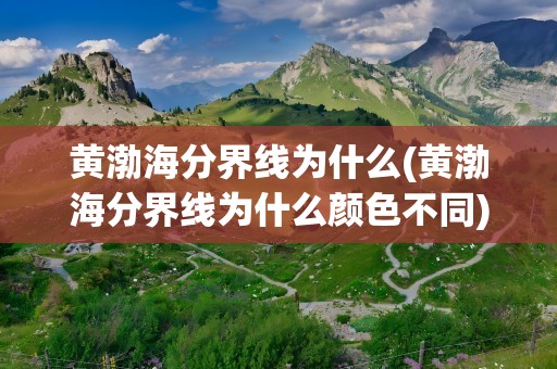 黄渤海分界线为什么(黄渤海分界线为什么颜色不同)