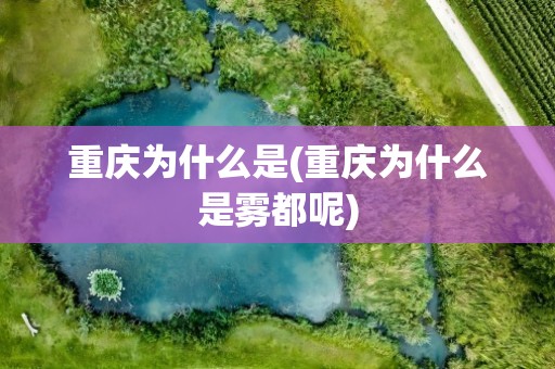 重庆为什么是(重庆为什么是雾都呢)