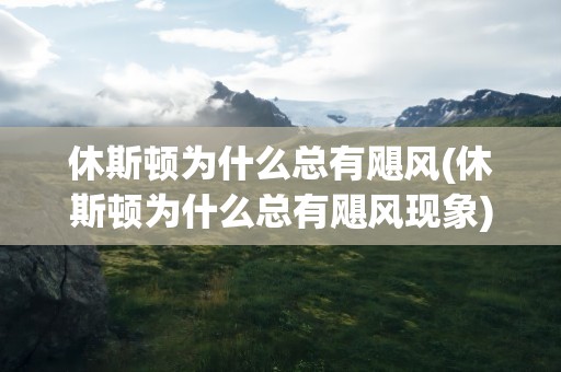 休斯顿为什么总有飓风(休斯顿为什么总有飓风现象)