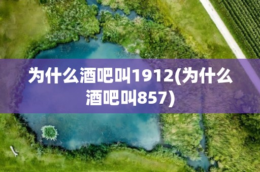 为什么酒吧叫1912(为什么酒吧叫857)