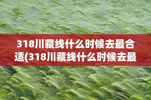 318川藏线什么时候去最合适(318川藏线什么时候去最合适呢)