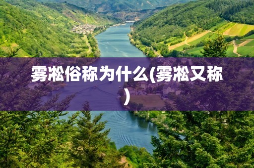 雾凇俗称为什么(雾凇又称)