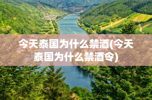 今天泰国为什么禁酒(今天泰国为什么禁酒令)