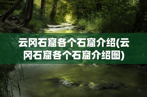 云冈石窟各个石窟介绍(云冈石窟各个石窟介绍图)