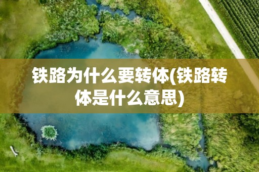 铁路为什么要转体(铁路转体是什么意思)
