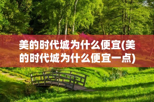 美的时代城为什么便宜(美的时代城为什么便宜一点)