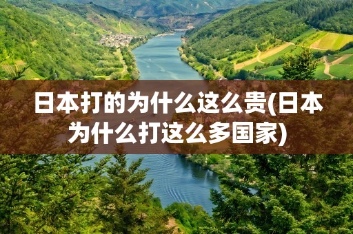日本打的为什么这么贵(日本为什么打这么多国家)