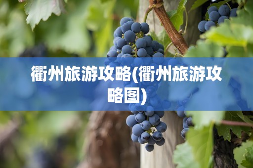 衢州旅游攻略(衢州旅游攻略图)