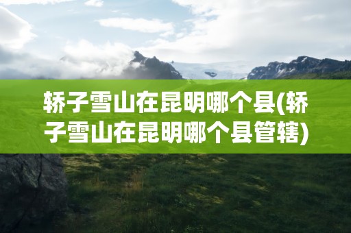 轿子雪山在昆明哪个县(轿子雪山在昆明哪个县管辖)