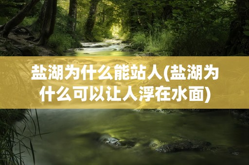 盐湖为什么能站人(盐湖为什么可以让人浮在水面)