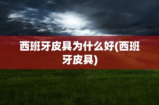 西班牙皮具为什么好(西班牙皮具)