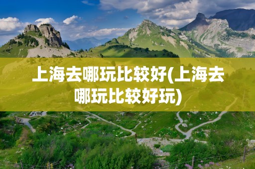 上海去哪玩比较好(上海去哪玩比较好玩)