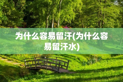 为什么容易留汗(为什么容易留汗水)