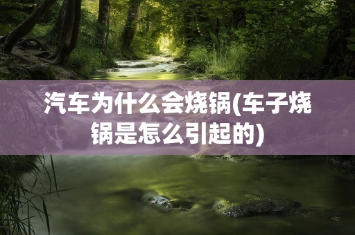 汽车为什么会烧锅(车子烧锅是怎么引起的)