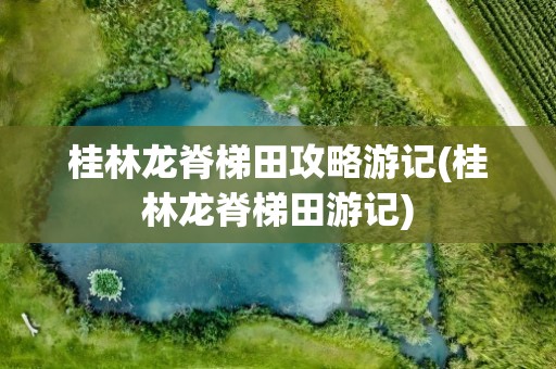 桂林龙脊梯田攻略游记(桂林龙脊梯田游记)