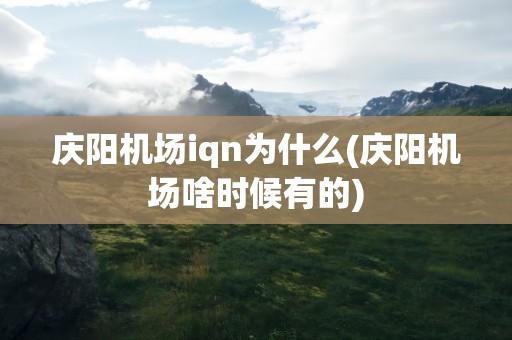 庆阳机场iqn为什么(庆阳机场啥时候有的)