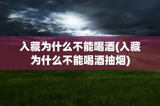入藏为什么不能喝酒(入藏为什么不能喝酒抽烟)