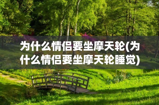 为什么情侣要坐摩天轮(为什么情侣要坐摩天轮睡觉)