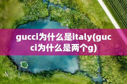 gucci为什么是italy(gucci为什么是两个g)
