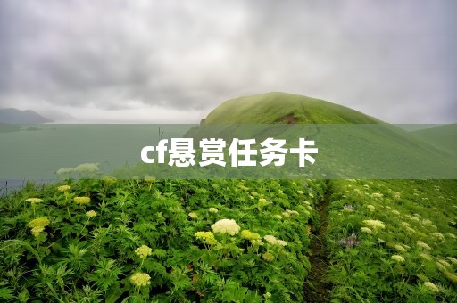 cf悬赏任务卡
