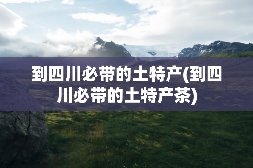 到四川必带的土特产(到四川必带的土特产茶)