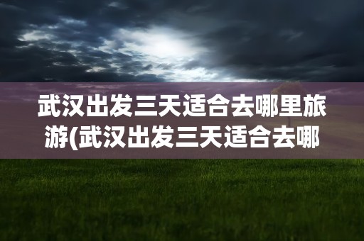 武汉出发三天适合去哪里旅游(武汉出发三天适合去哪里旅游呢)
