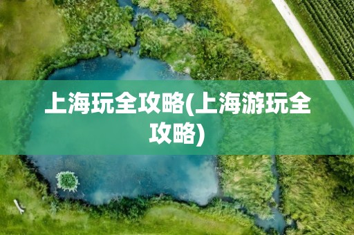 上海玩全攻略(上海游玩全攻略)
