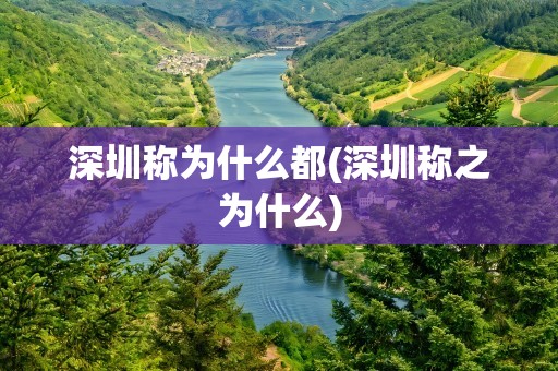 深圳称为什么都(深圳称之为什么)