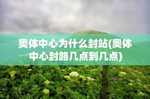 奥体中心为什么封站(奥体中心封路几点到几点)