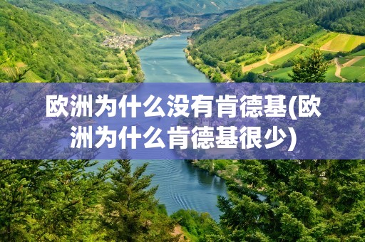 欧洲为什么没有肯德基(欧洲为什么肯德基很少)