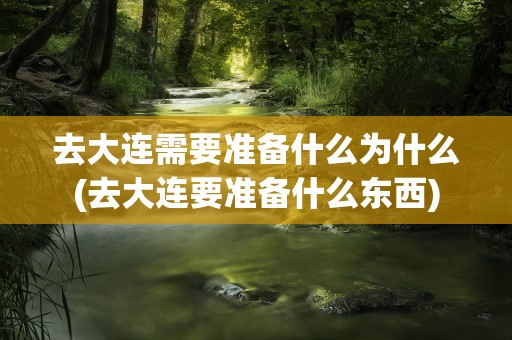 去大连需要准备什么为什么(去大连要准备什么东西)