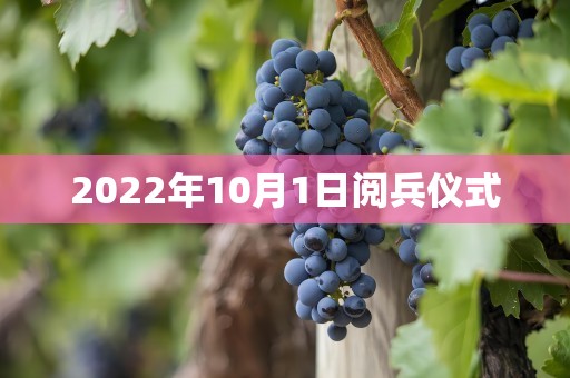 2022年10月1日阅兵仪式