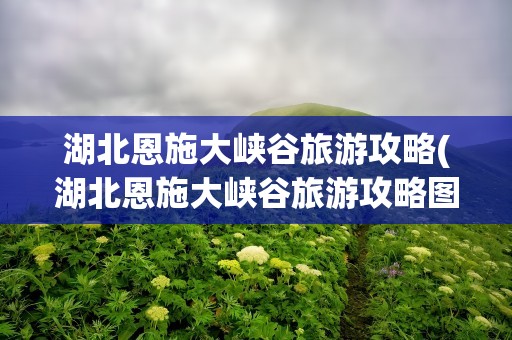 湖北恩施大峡谷旅游攻略(湖北恩施大峡谷旅游攻略图)