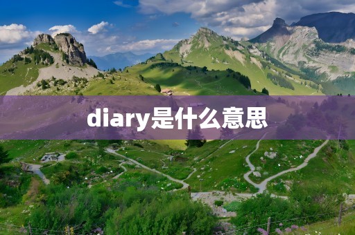 diary是什么意思