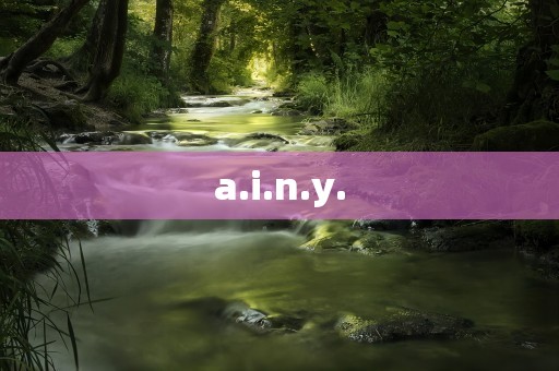 a.i.n.y.